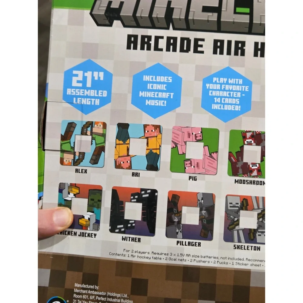 Minecraft Arcade Air Hockey Table Game‎ 21 Inch Assembled Kids Toys & Games